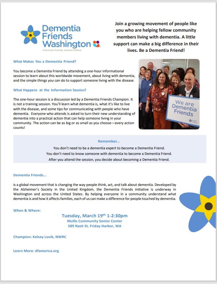 Dementia Friends Washington